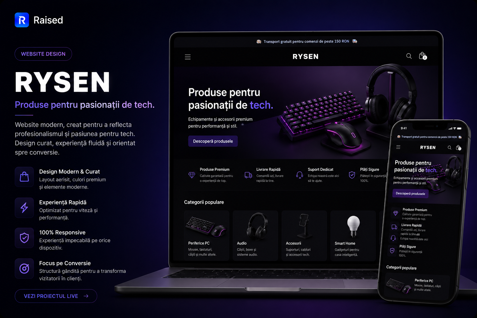 Rysen.ro E-Commerce Gaming Store - Case Study with €120K Year 1 revenue and 50+ vendors
